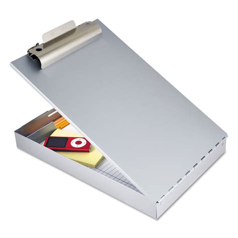 metal clip board box|metal clipboard with calculator.